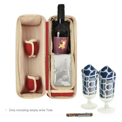 China Waterproof Portable Wine Bag Cooler Insulated Wine Carrier for sale