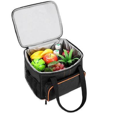 China Fashion Collapsible Lunch Box Leak Proof Cooler Bag Portable Insulated Lunch Bag for sale