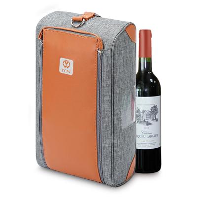 China Patent Waterproof New Arrival Unique YCW Design Wine Carrier Tote Bag for sale