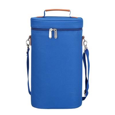 China BSCI Waterproof Factory Customized 2 Bottle Insulated Cooler Wine Bag Packaging Wine Bag for sale