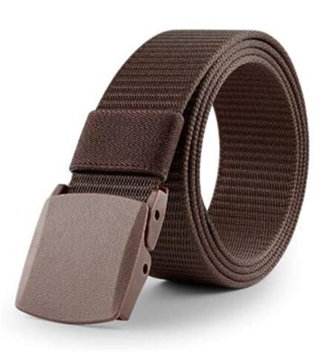 China Breathable Tactical Nylon Waist Belt Men Military Waist Support Belt With Plastic Buckle for sale