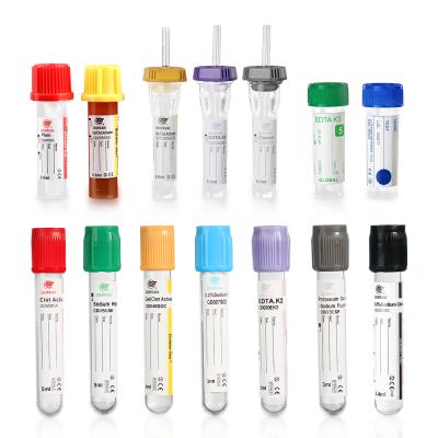 China Blood Collecting And Testing Mascot No Additive Medical Tube Collection Venous Blood Vacuum Top Plain Supplier for sale