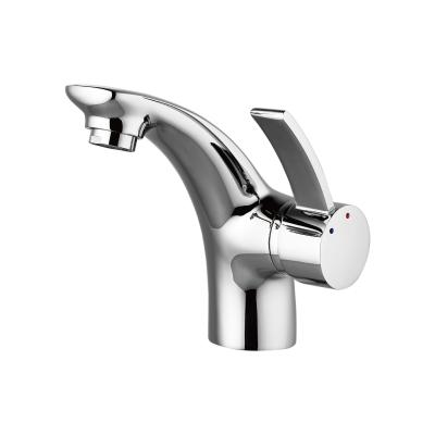 China 2021 Thermostatic Faucets New Design Deck Mounted Ceramic Cartridge Hot Cold Water Basin Faucet for sale