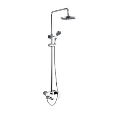 China Hot Water Free Handle Sliding Bar Wall Mounted Single Mixer Rain & Cold Bathroom Shower Hot Selling Set for sale