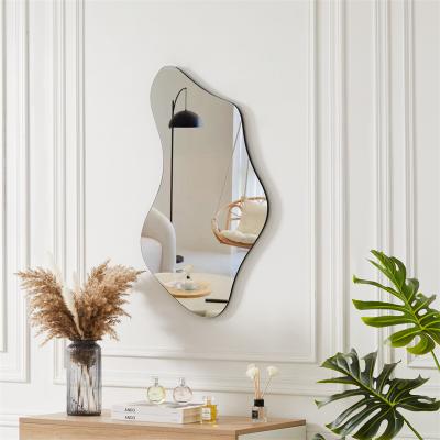 China Large Beauty Minimalist Bridal Shop Mirror Fixture Clothing Store Floor Full Mirror Glass Mirror for sale