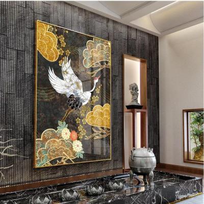 China Nordic Luxury Restaurant Wall Painting Triptych Light Decoration Modern Art Wall Decor Painting With Style Free Sample Painti Wood Wall Painting for sale