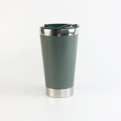 China Stainless Steel Simply Disposable Modern Insulated Beer Mug With Removable Bottle Opener for sale