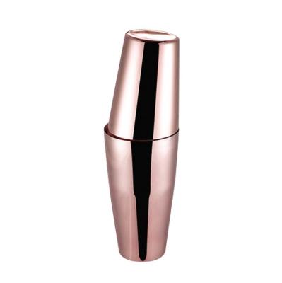 China Metal Stainless Steel 304 Boston Shaker With Copper Plated for sale