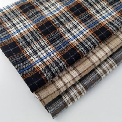 China 160gsm Flannel Fabric Geometric Jacquard Polyester Cotton Fabric for Spring and Autumn for sale