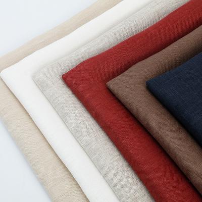 China Fanshion 100% Dyed Linen Fabric Plain 6s Thick Pure Linen for Jacket Tops Shorts Pants for sale