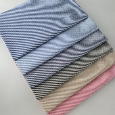 China Direct 150gms Yarn Dyed Plaid Stripe Fabric for Shirt Polyester Cotton 21s Yarn Count for sale