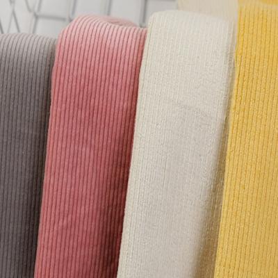 China Low MOQ Stretch Elasticity Corduroy Fabric for Clothing 148cm Width Garment Washing for sale