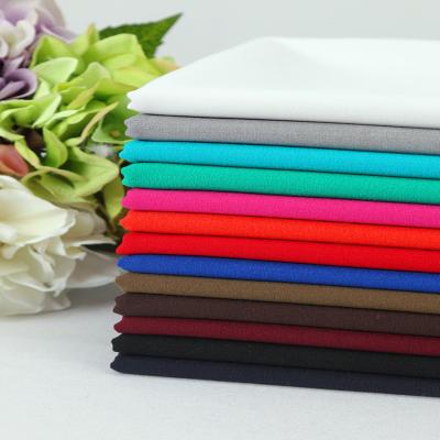 China TR 4-Way Stretch Fabric Polyester Spandex 200g Plain Fabric for Dress in Customized Color for sale