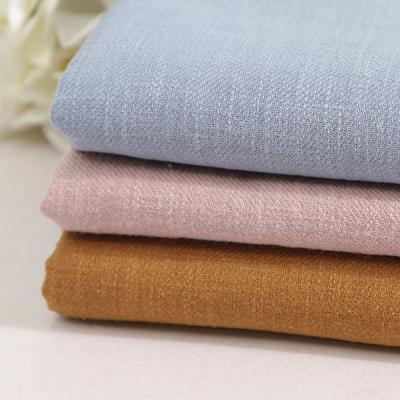 China Windproof 240GSM 80% Ramie 20% Cotton Twill Sand Washing Fabric for Casual Clothing for sale