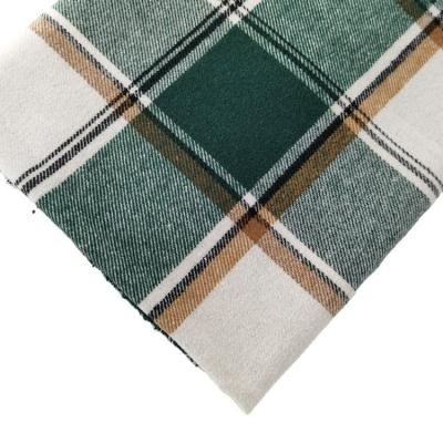 China 7 Yarn Count Geometric Jacquard Polyester Cotton Check Flannel Fabric for School Uniform for sale