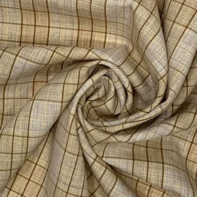 China TR200GSM Plain Polyester Plaid Fabric in T 75% R20% SP5% Combination 150cm Width Made for sale