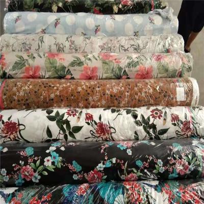 China Anti Pill Stock Lot Print 100 Rayon Challis Fabric For Korea/indonesia Rayon Spandex Fabric Rayon Fabric for sale