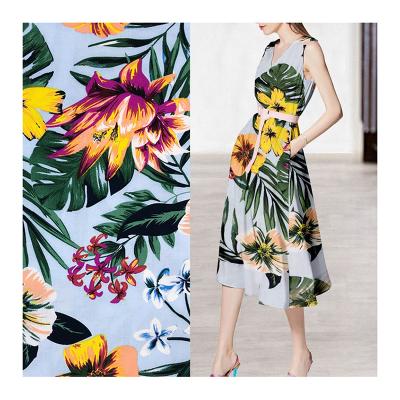 China Anti Pill Floral Printed 3068 Woven Rayon Challis 100 Viscose Print Challis Rayon Fabric Dress for sale