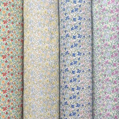 China Comfortable Flower Materials Anti-static Colorful Woven Floral Fabric Printed 100% Cotton Fabric for sale