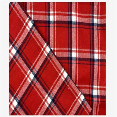 China Fashion Check Shirt Cotton Plaid Fabric Shrink-Resistant 100% Cotton Woven Yarn Dyed Fabric In Linen For Shirts for sale