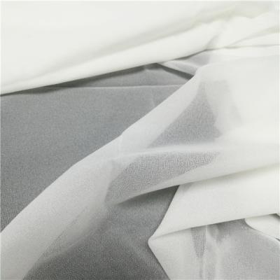 China Fashion Elastic Garment Manufacturing Fast Delivery Double Dot Plain Woven Fusible Interlining Fabric for sale