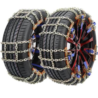 China Hardened High Temperature Manganese Steel Snow Quenching Car Tire Chains On Ice And Snow Roads for sale