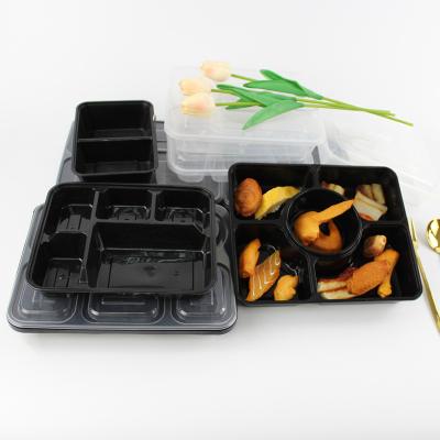 China Customized Sustainable Logo Takeaway Food Container 500ml Disposable Lunch Box for sale