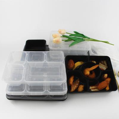 China 600ml Freshness Preservation Wholesale Compostable Takeout Lunch Box Disposable Storage Bento Box Food Container for sale