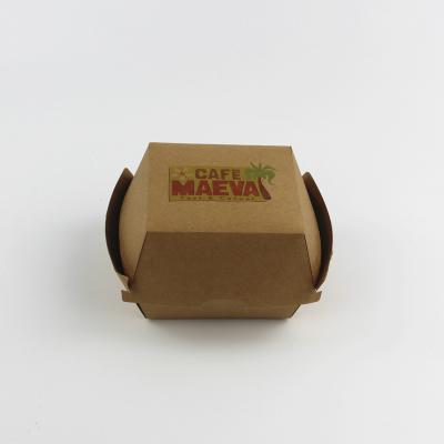 China Disposable Kraft Paper Lunch Box Fried Chicken Box Takeout Food Container Packaging for sale