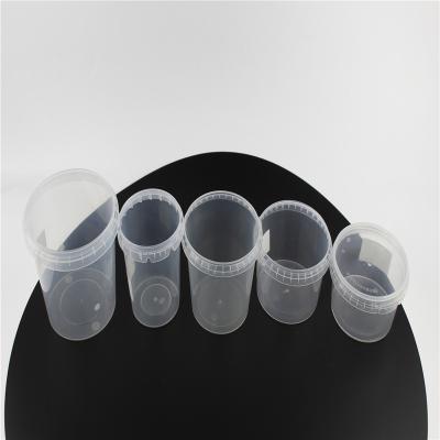 China Freshness Preservation Container Soup Cup With Lids For Juice Hot Sale PP Clear Plastic Disposable for sale