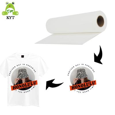 China Garment Heat Transfer Paper Sticky Color 120g White Sublimation Backing Paper for sale