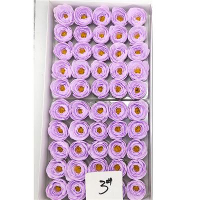 China 50pcs/box boxed tea wholesale durable Bud Soap Flower Head Tea Rose Flowers Artificial Protea Flower for sale