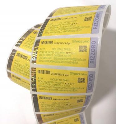 China Hot Sale Barcode Fashion 66mmX34mm Pre-Die Cut Thermal Barcode Labels On Paperboards Compatible For Godex Barcode Printers for sale