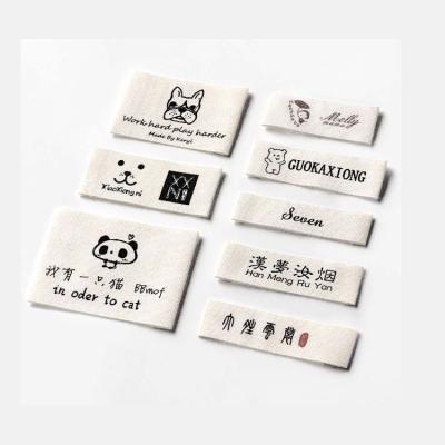 China New Waterproof Washing Textile Material Colorful Sewing Custom Design T-shirt Apparel Neck Center Woven Labels Garment Labels For Apparel for sale