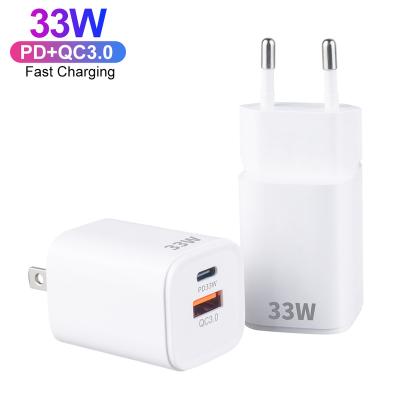 China Mini Mobile Phone GaN 33W PD3.0 PPS Fast Charger Adapter USB C Palladium Wall Charger For Xiaomi Mobile Phone Charger for sale