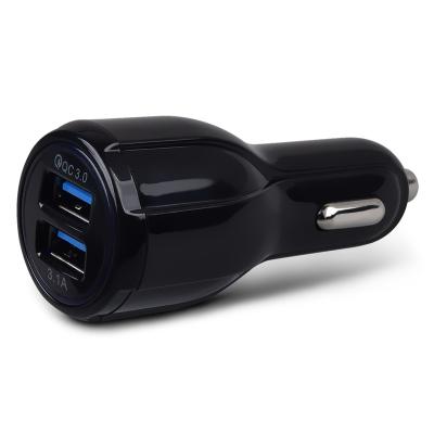 China Quick Charge 2 USB Phone Car Mobile Phone USB Charger Quick Charge QC3.0 Car Dual Port Charger For Mobile Phone for sale