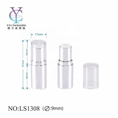 China Lipstick Container Mini Lipstick Tube Cosmetic Packaging Round Plastic Tubes for sale