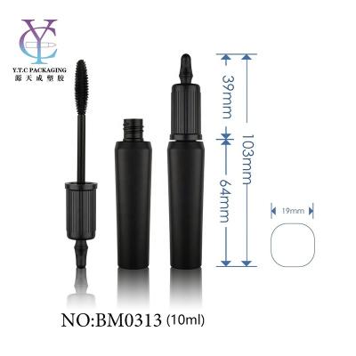 China Cosmetic 10ml Mascara Tubes Custom Plastic Empty Mascara Bottle Tube Packaging With Brush for sale