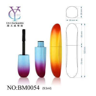 China Cosmetic Unique Design 9.5ml Mascara Custom Eyelash Container Empty Mascara Tube With Brush for sale