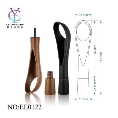 China Private Label Cosmetics Fashionable Plastic Cosmetics Empty Liquid Eyeliner Tube With Brush for sale