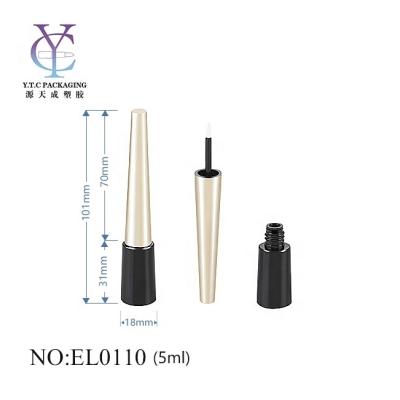 China 5ml Private Label Eyeliner Bottle Round Shape Eyeliner Tube Container Recyclable Empty Packaging for sale