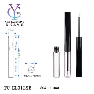 China Empty Eyeliner Cosmetic Plastic Tube Container With Custom Logo Packaging for sale