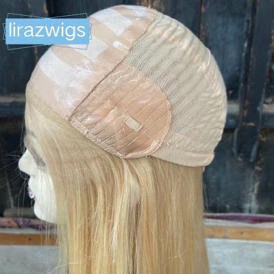 China Medical Straight Customized Anti-Slip Soft Silicone For Alopecia Patients Full Hand Glueless Hand Hair Hand-tied Medical Wig for sale