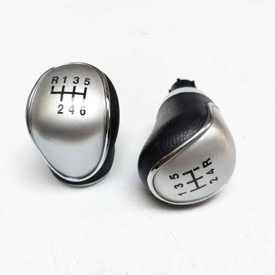 China Custom Car Genuine Leather Mercedes Speed ​​5 Speed ​​6 Stick Shift Lever Knob For Benz W203 S203 C-CLASS (W203) for sale