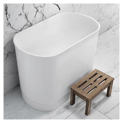 China Freestanding Bathtub Small Mini Bathtub Solid Outdoor Bathtub for sale