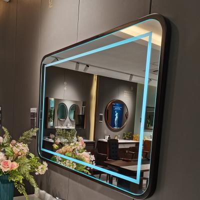 China Large Smart Bathroom Lighted Led Bathroom Wall Mirror For Hotel Washroom Vanity With Lights Touch Screen 1200mm From China Factory for sale