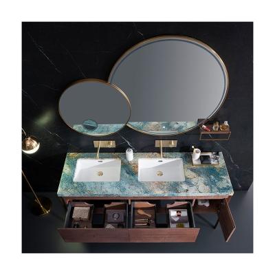 China Modern EUROPEAN China Bathroom Cabinets Furniture Vanity Hotel Wholesale Sanitary Bathroom Cabinet for sale