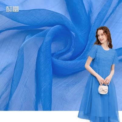 China Sheer Wholesale Dress Chiffon Korean Textile Solid Soft Shifon Pure Chiffon Sheer Polyester High Quality 100% Stock Crepe Silk Fabric for sale