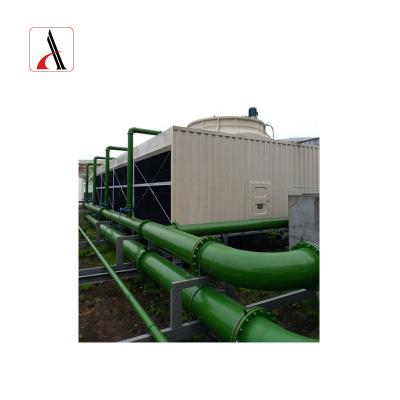 China Building Material Shops 700T Fan Square Multi-bladed Crossflow Cooling Tower for sale