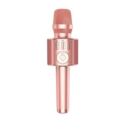 China Best Selling Mini USB Karaoke Family KTV Mic Portable Gold Wireless Professional Handheld Wireless Microphone Mini USB for Bluetooths Mike for sale